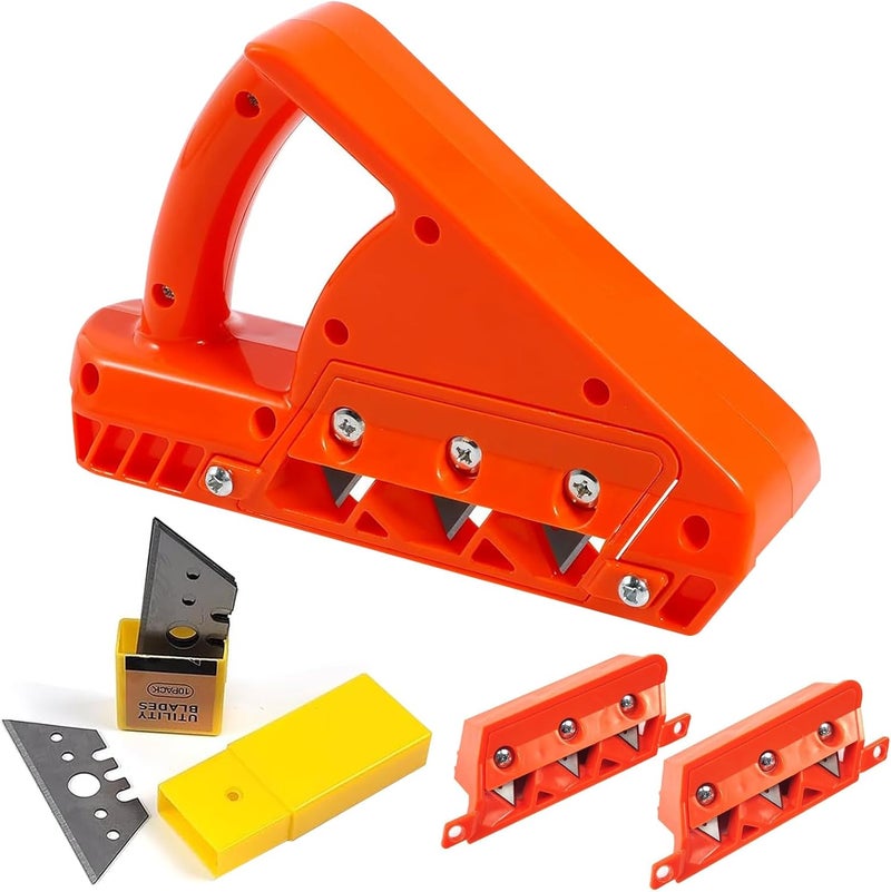 YJPPDD Drywall Cutting Tool, Plasterboard Edger Fast Cutter, Precise 45 60 Gypsum Board Chamferer With 10 Blades, Woodworking Hand Smoothing Planes, Perfect Angle Planers for Woodworkers - Image 1